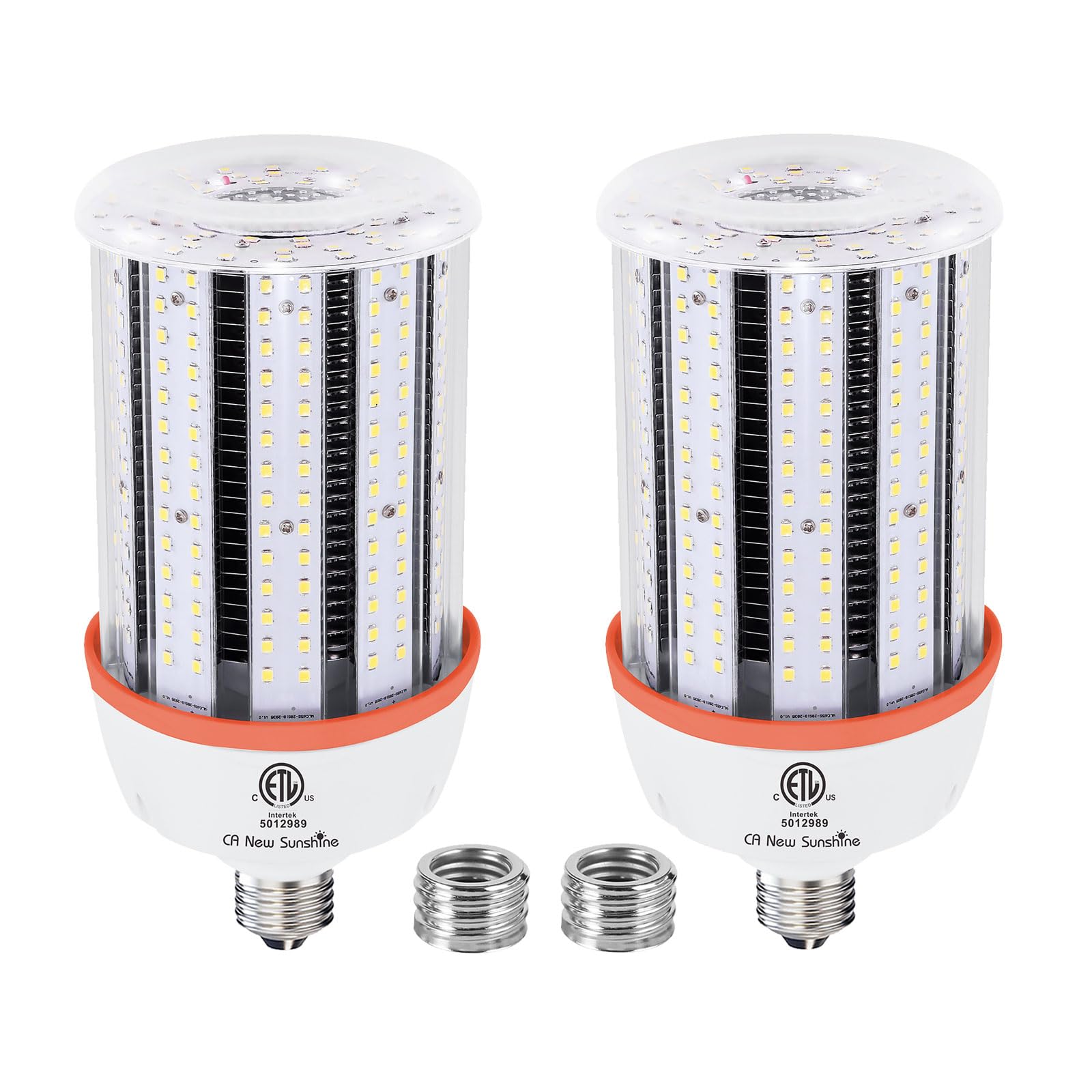 1000W Equivalent Led Corn light bulbs, 15000 Lumen LED Corn Bulb 100W 5000K Daylight White Lamp,E26/E39 Medium Mogul Base,2-Pack Large Area Lights For Outdoor Indoor Warehouse Garage High Bay Lighting