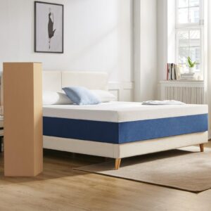 Natulliy Twin Mattress 6 Inch Gel Memory Foam Mattress in a Box, Medium Firm Support, Removable Cover, Fits Various Bed Frames,Non-Fiberglass Twin Size Mattress