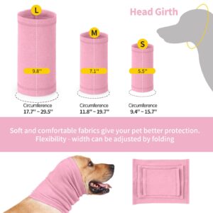 Nanaki Dog Calming Hoodie Ear Wraps for Dogs, Ear Protection Dog Fireworks Ear Head Muffs Dog Warp Anxiety Relief, Dog Hematoma Ear Wrap, Dog Head Cover The Grooming and Force Drying Dog Ear Protector