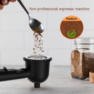 SOWTECH Espresso Coffee Machine Cappuccino Latte Maker 3.5 Bar 1-4 Cup with Steam Milk Frother Black