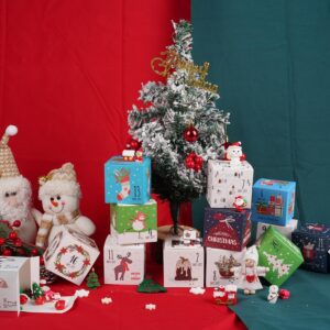 ysmile Christmas Advent Calendar 2024, DIY 25 Empty Christmas Countdown Box for Gift Wrap, 25 Days Number Xmas Holiday Dec