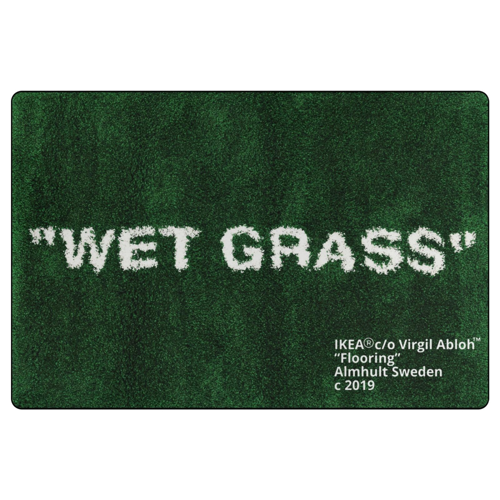 ZTFGZSXG Keep Off Wet Grass Area Rugs Green 3D Printed Modern Large Carpet Non-Slip Floor Mat Rugs for Bedroom Livingroom Home Decor Mat 16"" x 24""