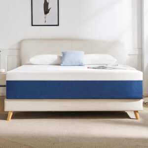 Natulliy Full Mattress 10 Inch Gel Memory Foam Mattress in a Box, Medium Firm Support, Removable Cover, Fits Various Bed Frames,Non-Fiberglass Full Size Mattress