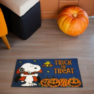 Peanuts Halloween Accent Rug, Polyester with Latex Backing, 17" x 28" (Vampire)