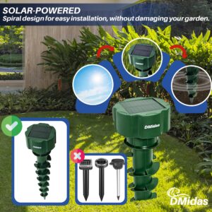 Mole Repellent for Lawns - Gopher Repellent Ultrasonic - Mole and Vole Repellent - Solar Mole Repellent Ultrasonic - Mole Repellent Solar Powered - Best Thing to Get Rid of Snakes (2 Units)