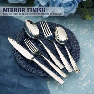 Silverware Set for 4, Barenthal 20 Piece Luxury Heavy Duty Silverware Flatware Set, Mirror Finish, Dishwasher Safe, Premium 18/10 Stainless Steel Cutlery Set for Home, Kitchen, Wedding, Party, Gift