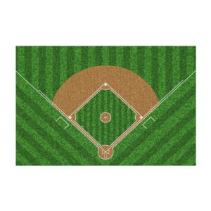 Osimiccp Baseball Rug for Boys Bedroom 3'x5' Non Slip Sports Rug,Boys Rugs for Bedroom Living Room Baseball Room Decor