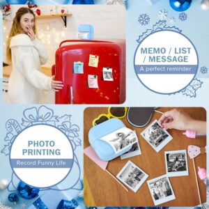 GYTBL Mini Printer with 13 Roll Sticker Paper, Portable Sticker Printer Efficiently and Quickly, Thermal Printer for Study Notes, Pictures, DIY, Label, Free App with Multiple Templates Printer