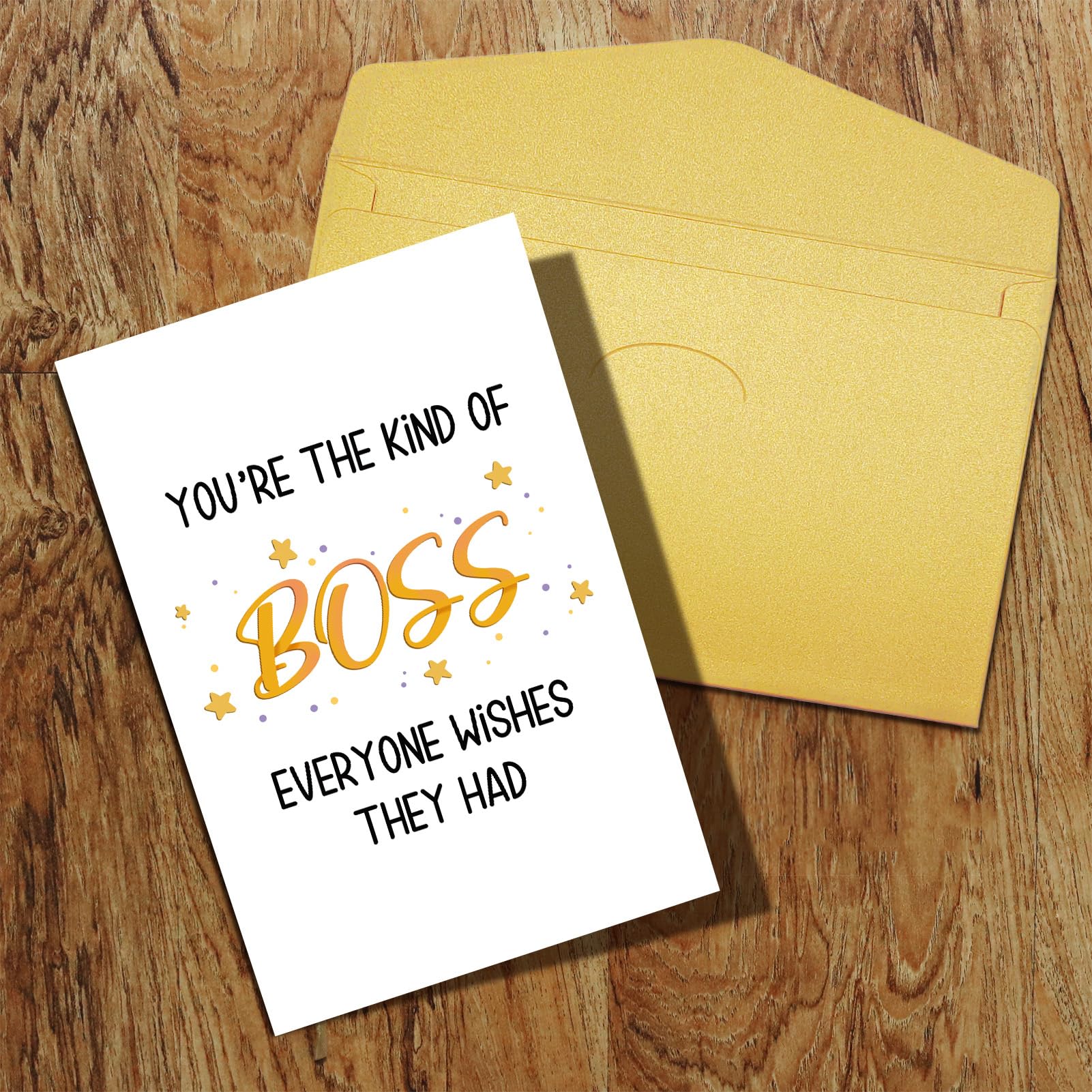 Qiliji Boss Day Card for Men Women, Birthday Card for Boss Manager, Boss Appreciation Card, Amazing Boss Birthday Card, You're The Boss Everyone Wishes They Had