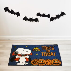 Peanuts Halloween Accent Rug, Polyester with Latex Backing, 17" x 28" (Vampire)