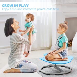 Jootan Sensory Spinning Chair, Spin Chair for Kids Autism, Non-Slip Kids Swivel Chair, Kids Sensory Chair, Sit and Spin Toy Training Body Coordination (Blue)