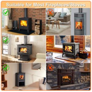 VODA Wood Stove Fan 6 Blades Heat Powered Fans Newly Designed Fireplace Fans for Wood Burning Stoves Eco Fans for Log Burner Fireplaces