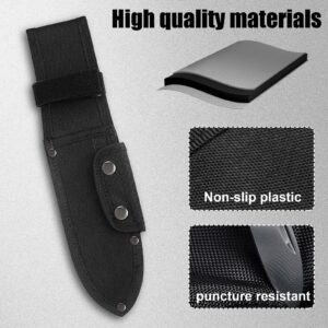 Universal Knife Sheath,Oxford Chef Knife Sheaths for Fixed Blade Knives, Knife Scabbard Cover, Shop Knife Sheath Knives Sleeves Case Edge Guards Blade Protectors for Outdoor(Black, 5.5 * 2 Inch)