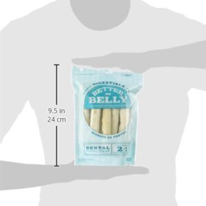 Better Belly Highly Digestible Rawhide Dental Chews, Treat Your Dog to a Chew with NO Artificial Colors or Flavors (Pack of 2)