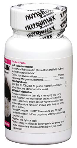 Nutramax Cosequin Joint Health Supplement for Cats - with Glucosamine and Chondroitin, 30 Capsules (Pack of 2)