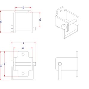 Stainless Steel Tool Holder Bracket for Shovels, Brooms, Rakes, Tools, and More for Semi Trucks, Custom Builds, Semi Tankers, Trailers, Tow Trucks, Yard Maintenence, Headache Racks, and more