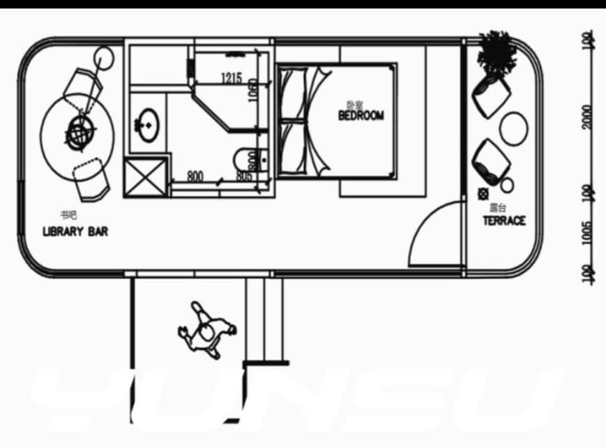 Generic Expandable Prefab Container House, 20ft Folding Standard, Portable