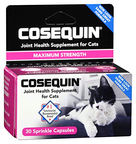 Nutramax Cosequin Joint Health Supplement for Cats - with Glucosamine and Chondroitin, 30 Capsules (Pack of 2)