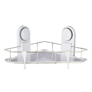 haijufx corner shower caddy，shower shelves shower rack，shower shelves storage bathroom organizers and storage，quick installation rust proof shower storage shower shelf (e（13.78 * 10.04 * 2.76）)