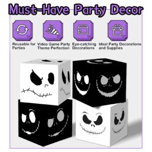 Nightmare Before Christmas Party Decorations Halloween Party Decorations Include Balloon Garland Kit, Nightmare Favor Boxes for Nightmare Before Christmas Party Supplies