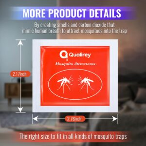 Qualirey 6 Pcs Mosquito Attractants for All Bug Zapper Bait Refill, Safe Mosquito Lures Fly Bait, Clip on Mosquito Trap Attractant Bait Hang Bug Zapper Refill for Indoor Outdoor