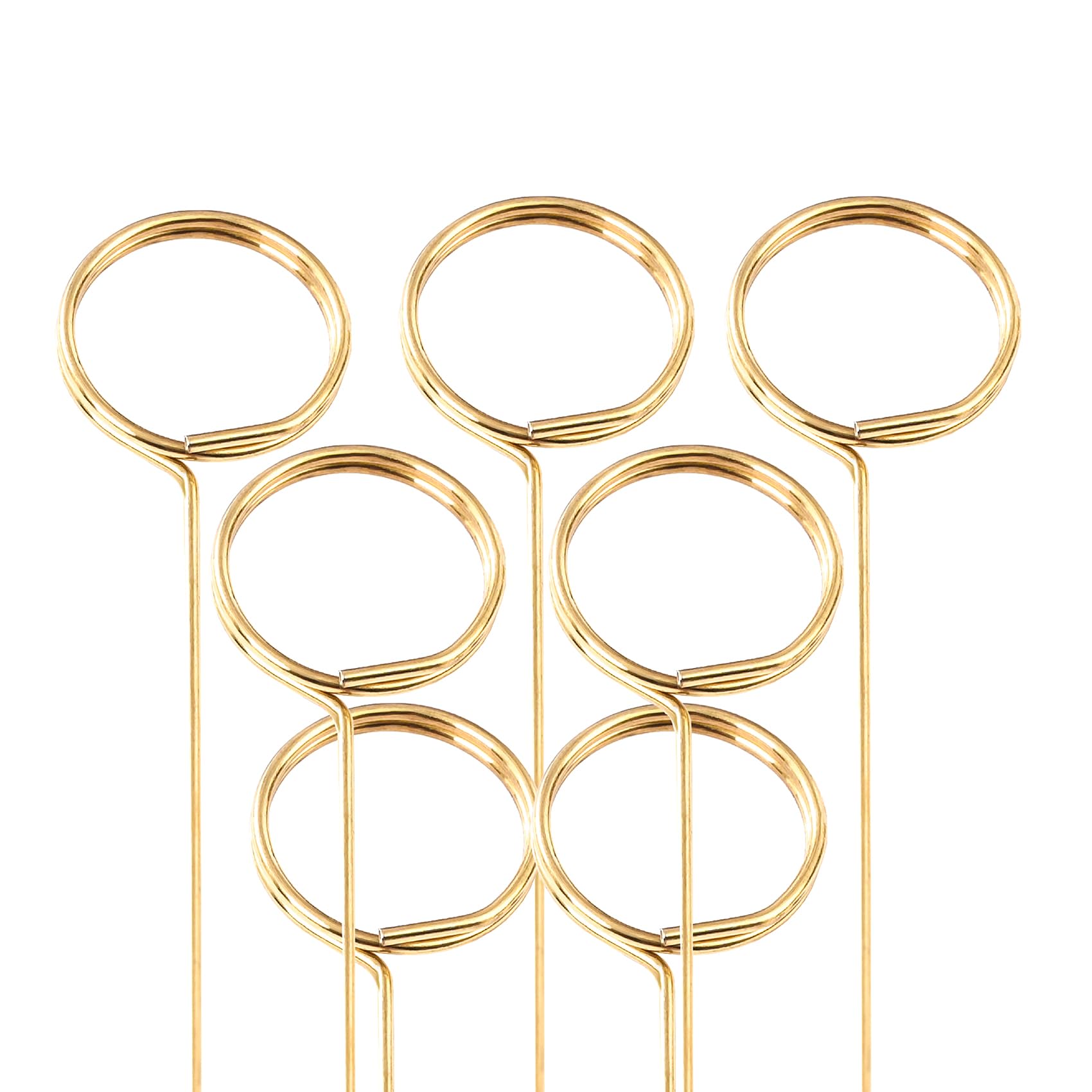 NIPNSCI 40Pcs Table Number Holders, Place Card Holders, Wire Picture Holders, Small Table Card Holders, Photo Holders for Centerpieces, Wedding Reception, Party, Birthday (Gold)