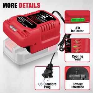 ASUNT 1701C-B 20V Battery Charger Replacement for Bauer 20V Hyper.max Lithium Ion Battery Compact Mini Charger(Battery Not Included)