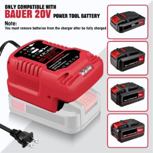 ASUNT 1701C-B 20V Battery Charger Replacement for Bauer 20V Hyper.max Lithium Ion Battery Compact Mini Charger(Battery Not Included)