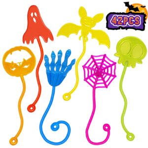 halloween sticky hands bulk 42pcs halloween party favors for kids stretchy halloween sticky hand toy halloween goodie bag fillers party supplies halloween toys classroom prizes for kids