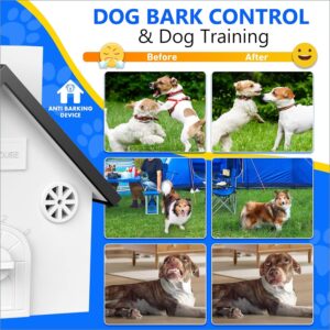 Anti Barking Devices, Dog Bark Control Devices with 3 Modes, 50 Ft Dog Barking Deterrent Device Bark Box Dog Training & Behavior Aids, Dog Barking Silencer for Indoor & Outdoor