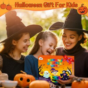 ZMLM Halloween Party Favors Toys Kids: 24 Pack Rainbow Scratch Art Notebook Bulk Scratch Art Party Favors Girls Boys Birthday Party Favors Classroom Prizes Gifts