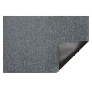 Chilewich Martha by Martha Stewart Heathered Shag Doormat 18x28 in Sea