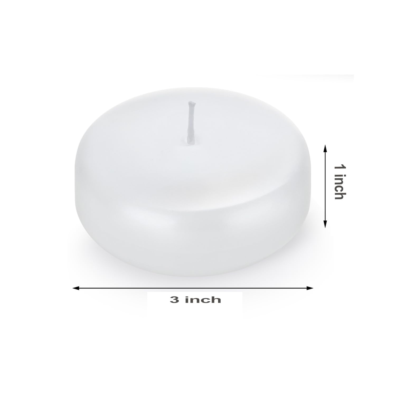 3 inch White Floating Candles Bulk,12Pack Dripless Wax Unscented Wax 13-15Hours Burning, Wedding Party Candles,for Centerpieces Suitable for Cylindrical Vases,Swimming Pool,Restaurant Decoration