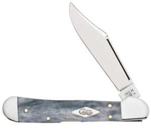 case xx knives mini copperlock 34201 gray bone stainless steel pocket knife