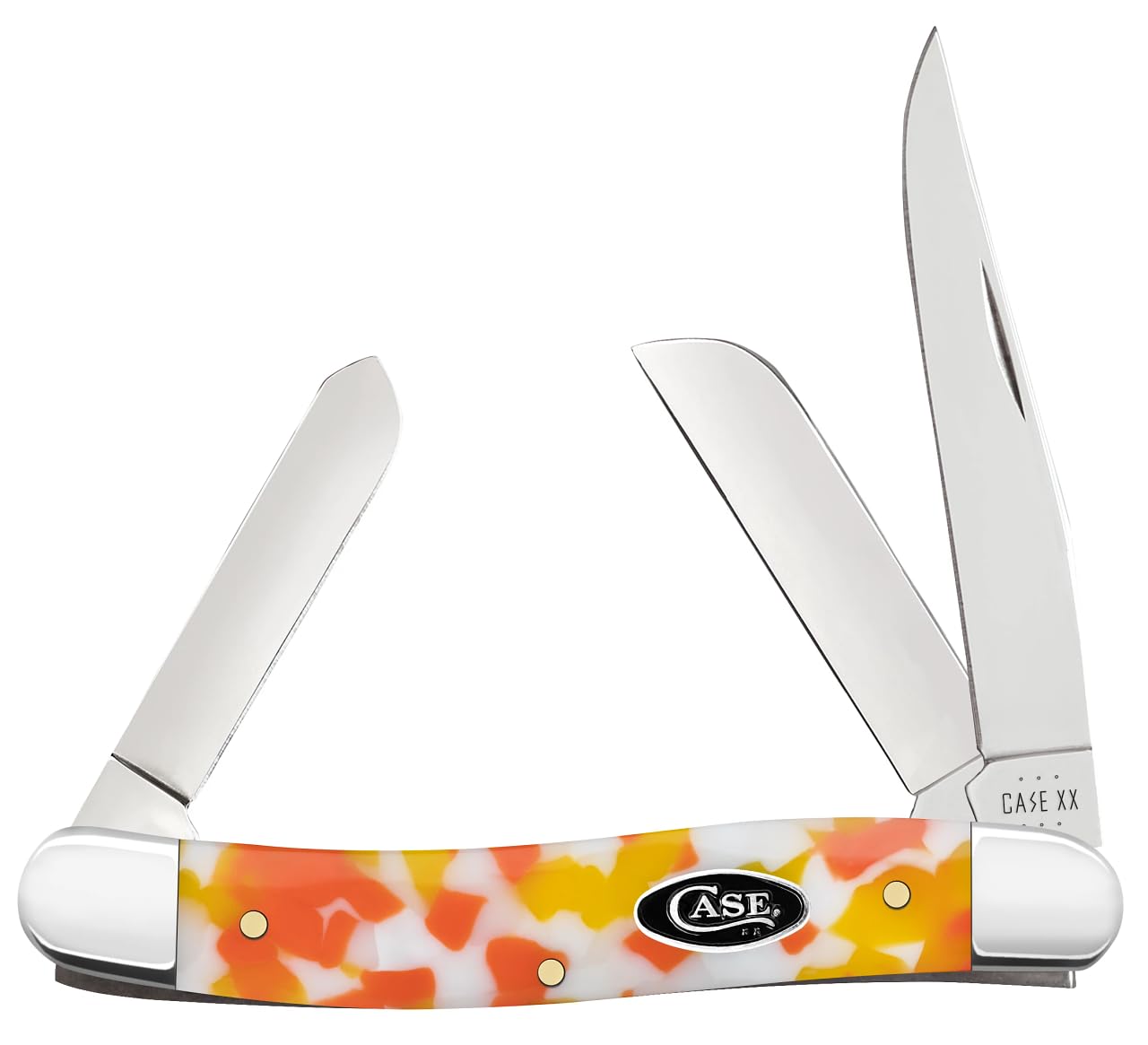 Case Candy Corn Kirinite - Smooth Medium Stockman Knife(10318 SS)