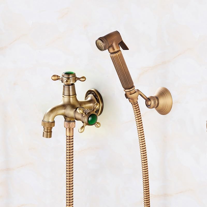 MAKEJ Toilet Bidet Faucet Mixer Antique Toilet Shower Nozzle Bidet Faucet