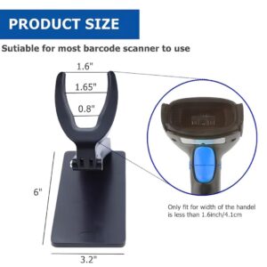 YurMemo Universal Scanner Holder Free-Installed Barcode Scanner Holder Adjustable Scanner Stand for Zebra Symbol LS2208 LI4278 DS2208 DS4308 DS9208 Most Barcode Scanners