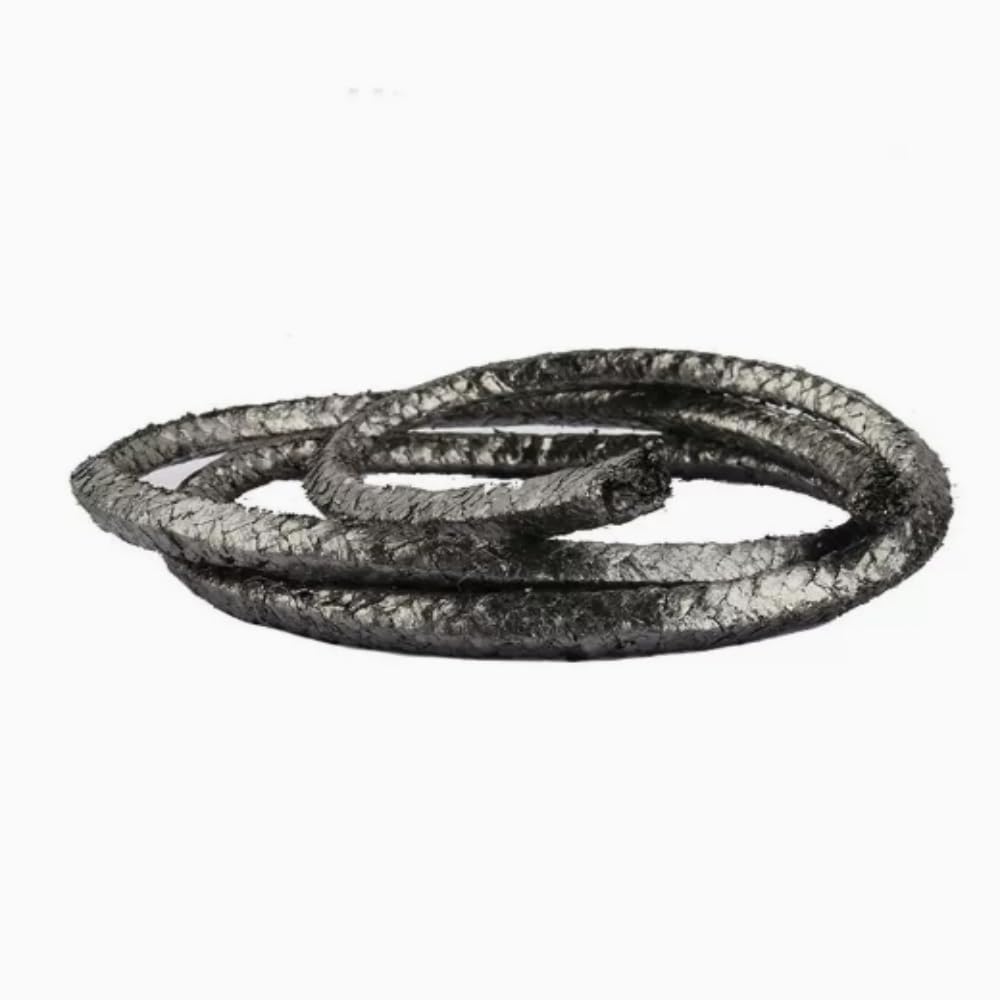 1 Meter Length for Pump Shaft Stem Square Gland Packing Graphite Seal Cord Rope, 14mm Width x 14mm Height