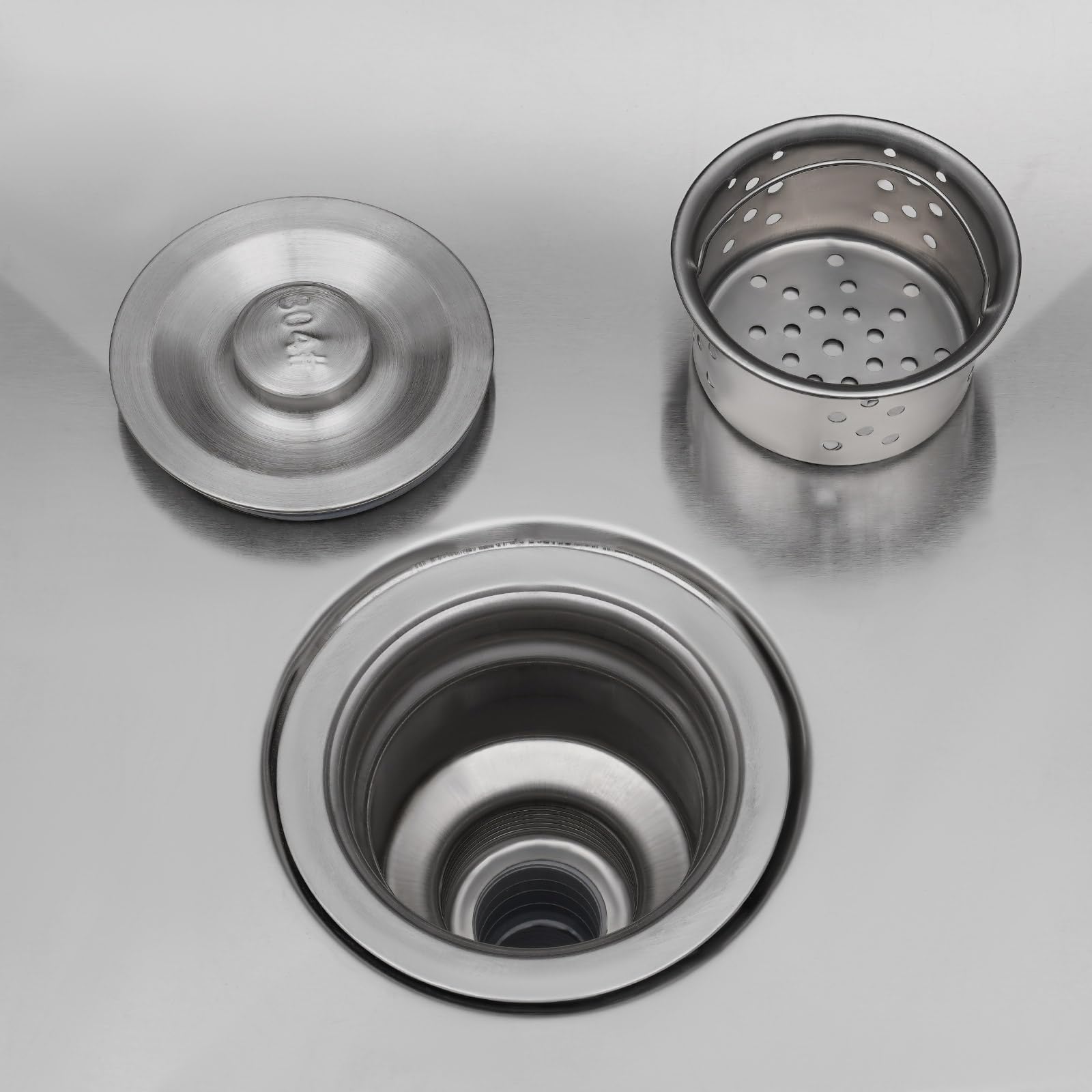 Stainless Steel Utility Sink, Free Standing Commercial Double Bowl Sink with Faucet, for Restaurant, Cafe, Workshop, Kitchen, Garage, Laundry Room, Outdoor