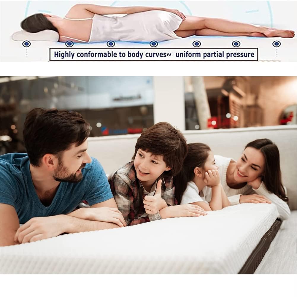 BIRJXVTO 100% Natural Latex Mattress, Thick Soft Mattress Topper Portable Relieves Pressure, Organic Latex Mattress Cover,4in,80x200cm(31x79in)