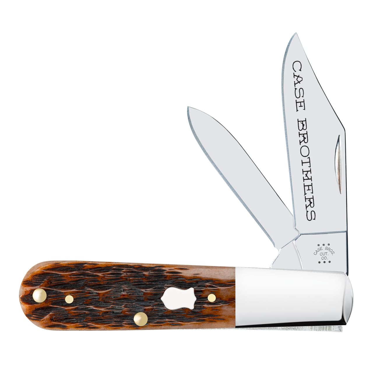 Case XX Knives Barlow 79413 Brothers Jig Brown Bone Stainless Steel Pocket Knife