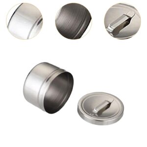 KiBcsLic Stainless Steel Medical Ointment Jar Small Dressing Unguent Storage Can Sturdy Storage Container Lightweight for Beauty Salon