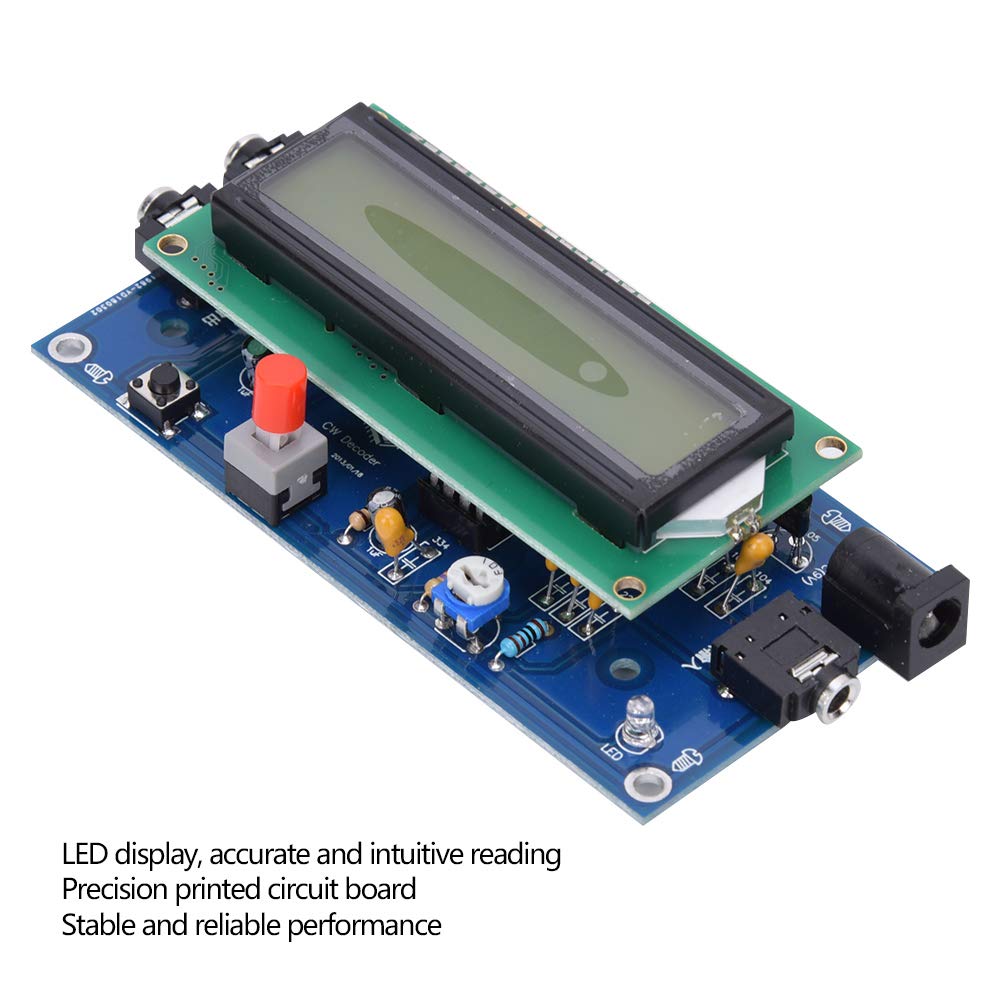 Code Decoder, CW Decoder Morse Code Reader Translator LED Display Premium Performance, Bar Code Scanners