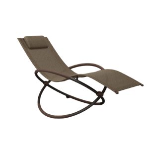 jearey rocking lounge chair outdoor patio lounge chairs with foam armrest chaise lounge patio lounge chairs for poolside, deck, backyard