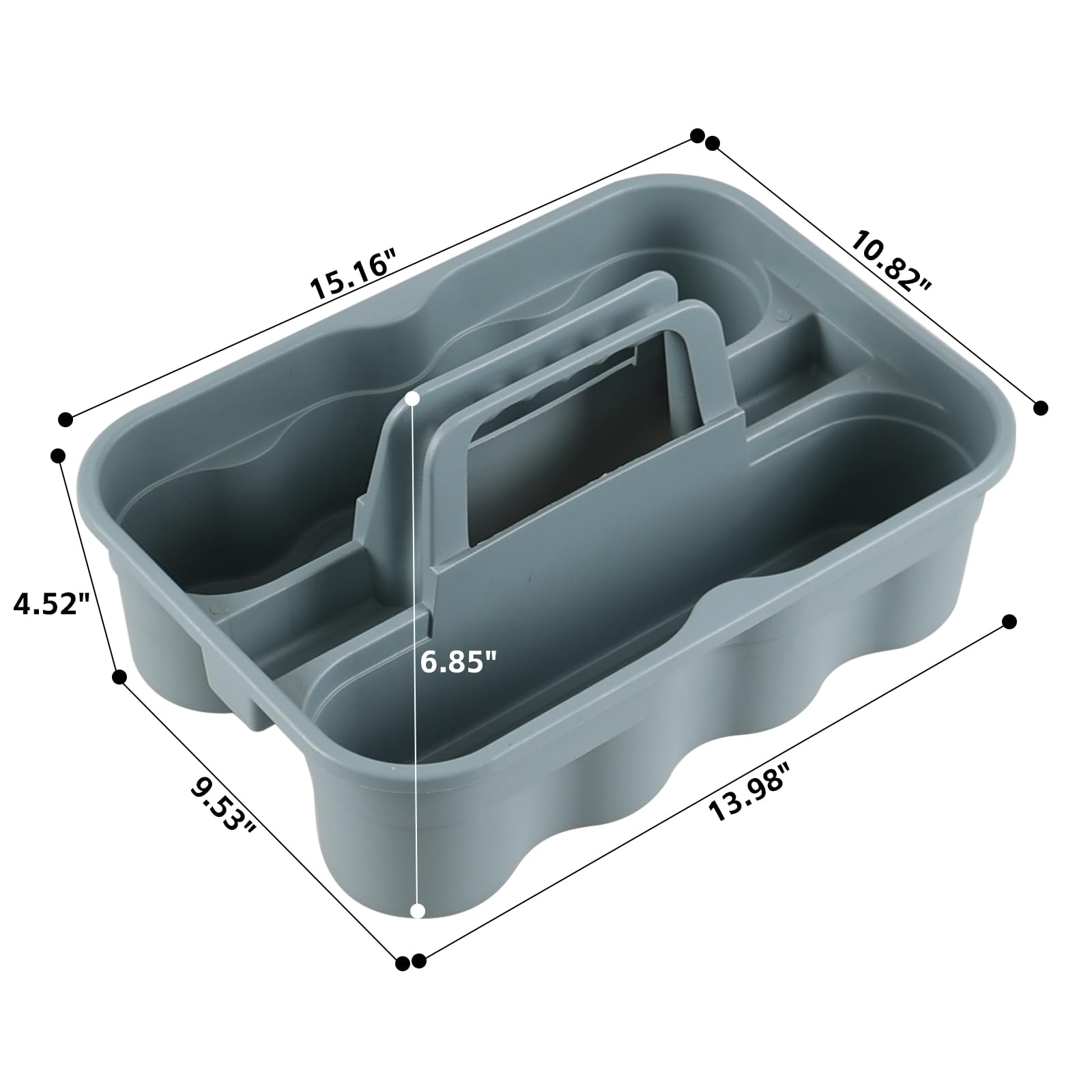 Obstnny 6 Pack Easy To Carry Cleaning Caddy, Plastic Cleaning Tool Organizer Caddy