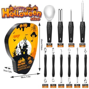 25PCS Halloween Pumpkin Carving Kit with Stencils, Pumpkin Carving Tools, Professional Pumpkin Carving Stencils for Adults, Pumpkin Carving Knife, Pumpkin Carving Set for Halloween Pumpkin Decorations