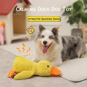 Generic 2024 The Mellow Dog Calming Duck,Calming Duck Dog Toy,Yellow Duck Dog Toy,Duck Toy for Dogs,The Calming Duck Dog Toy,Dog Toy Duck with Squeaker (1PCS-A)