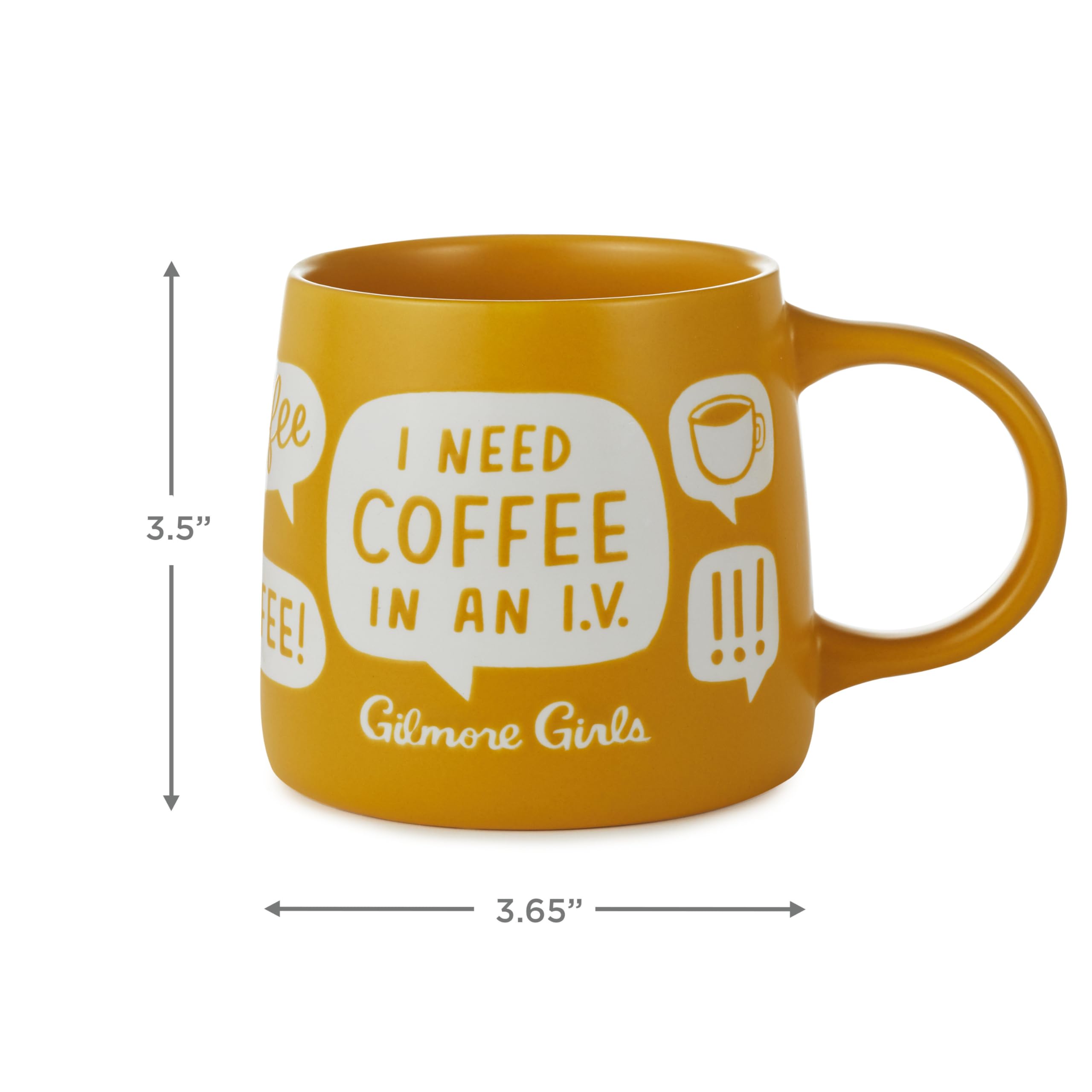 Hallmark Gilmore Girls Mug (Coffee Coffee Coffee), 21 oz., Gift for Mom, Sister, Fans