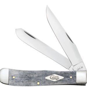 Case XX Knives Trapper 34200 Gray Bone Stainless Steel Pocket Knife