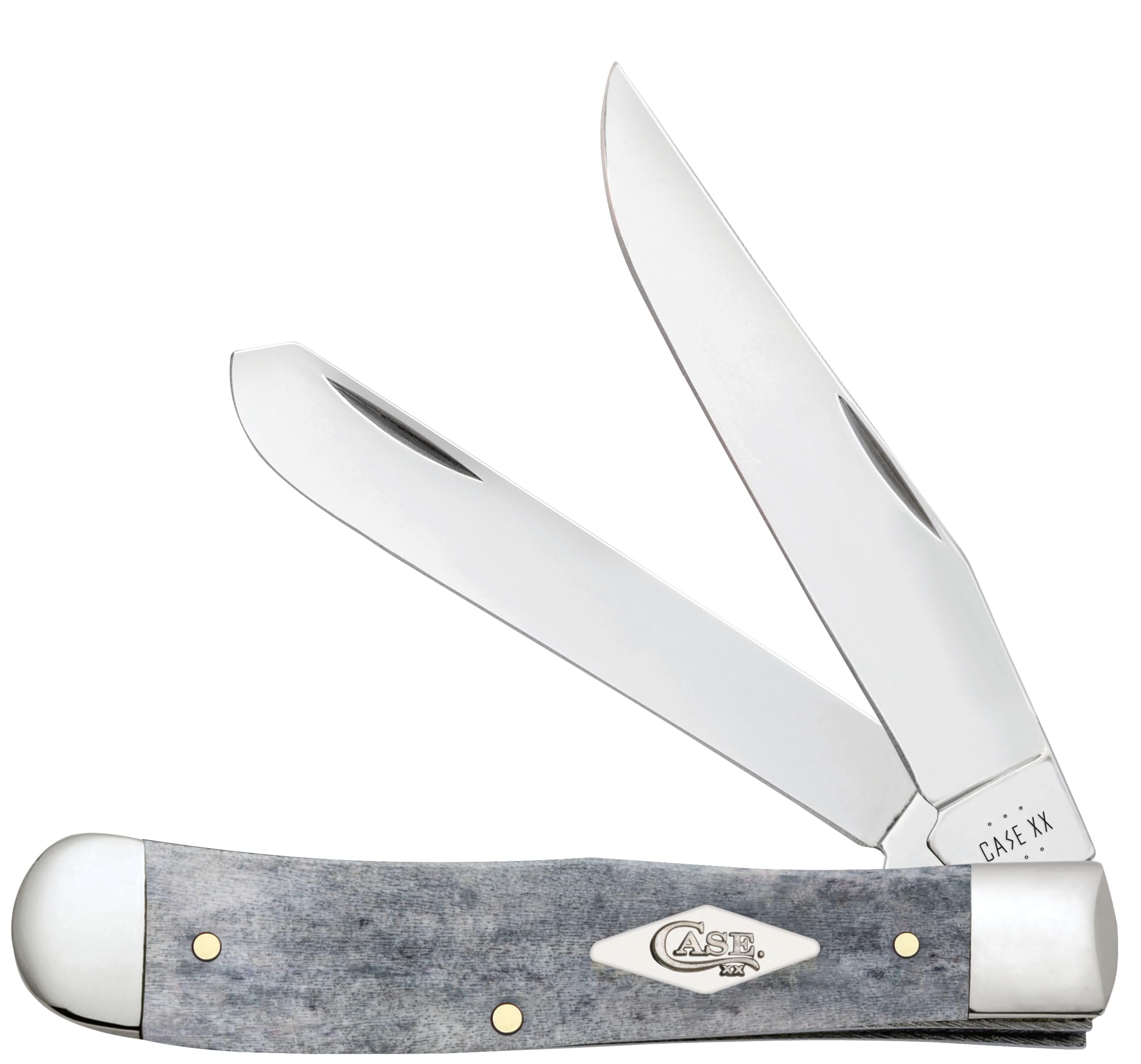 Case XX Knives Trapper 34200 Gray Bone Stainless Steel Pocket Knife